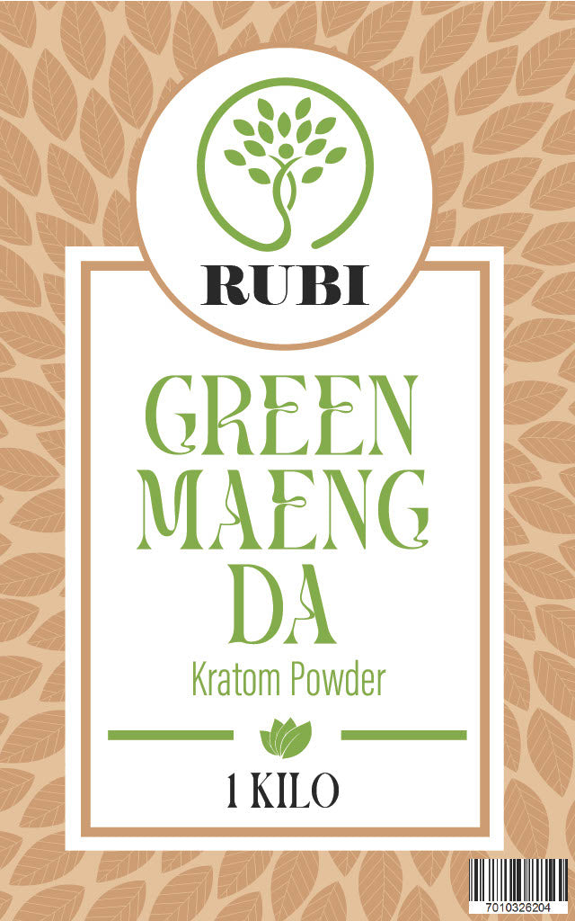Rubi Kratom Powder 1KG Maeng Da Green
