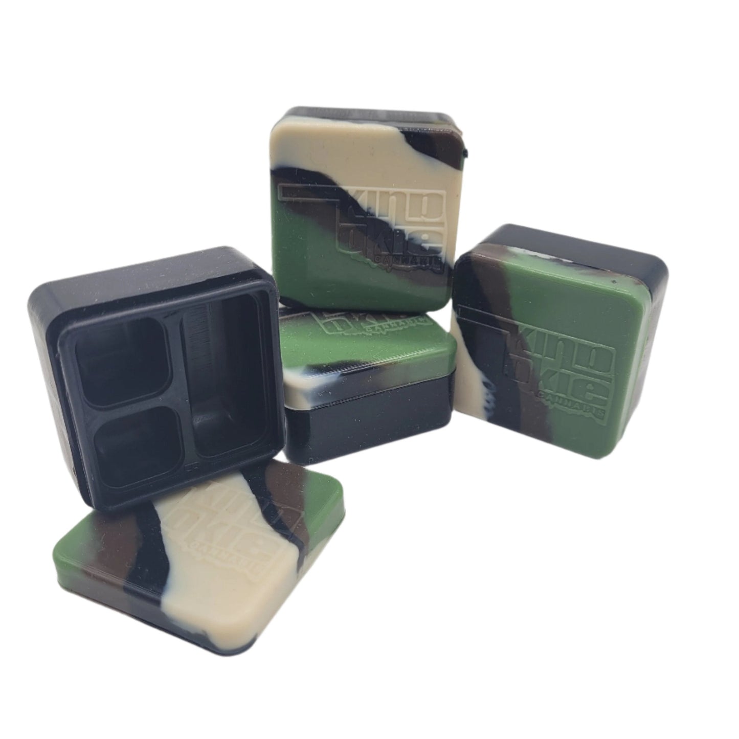 Master Case: Silicone Container 3-Compartment Kind Okie 296CT Case
