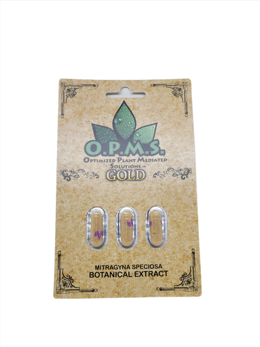 OPMS Kratom Caps 3CT Gold 10CT / 1CT