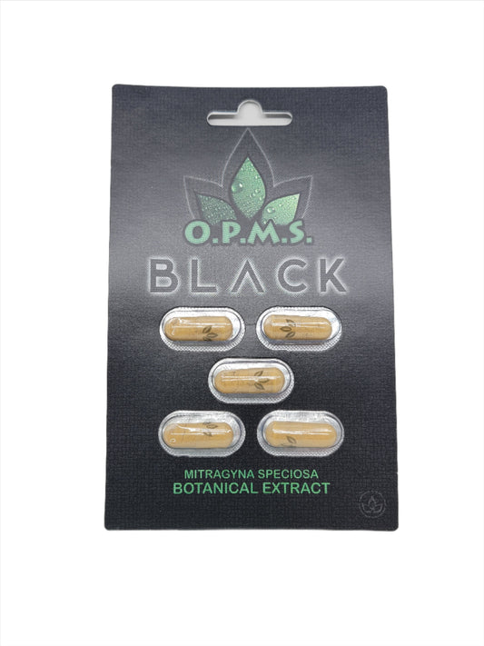 OPMS Kratom Caps 5CT Black 10CT / 1CT