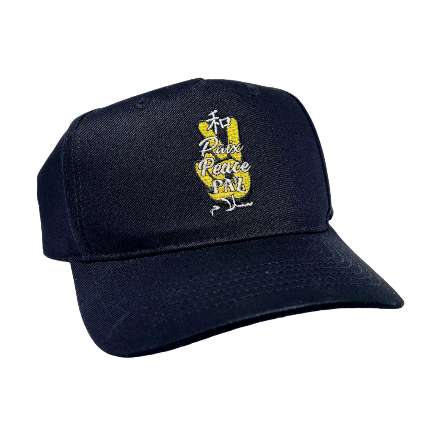 Hat Peace Sign Snapback Cap