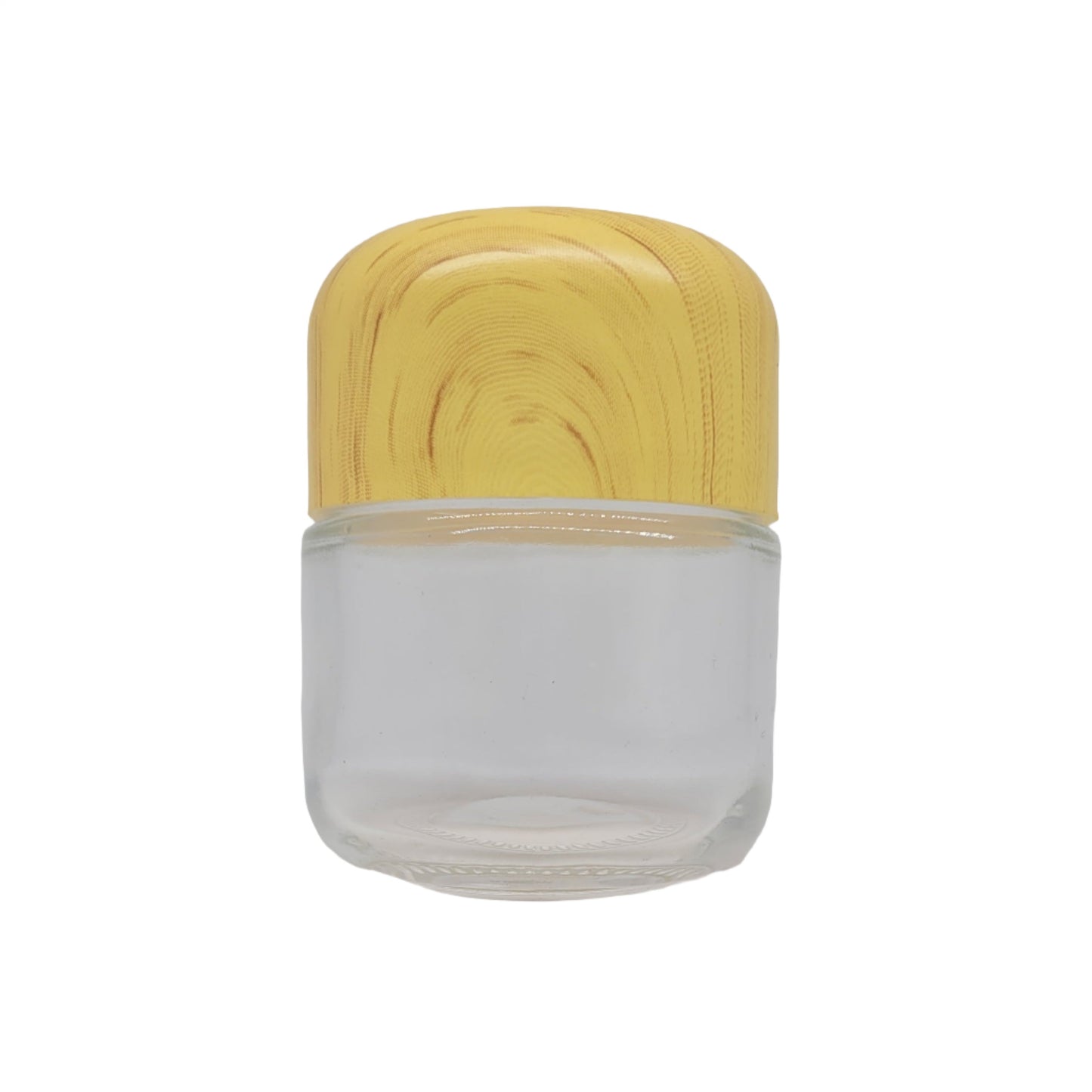 Jar 2oz Round Clear Wood 160ct