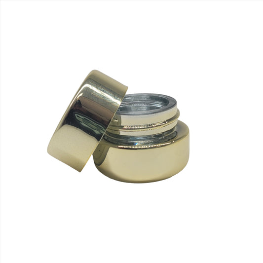 Jar 5ML Round UV Gold Chrome 480ct Case