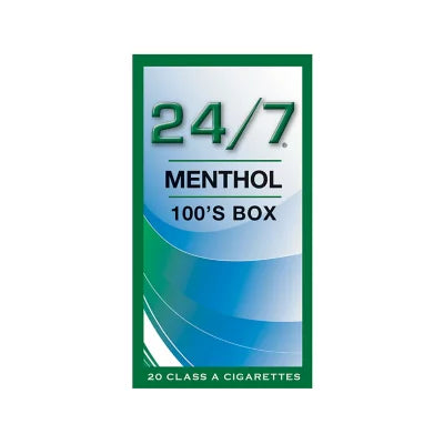24/7 Cigarettes Menthol 100s 10ct