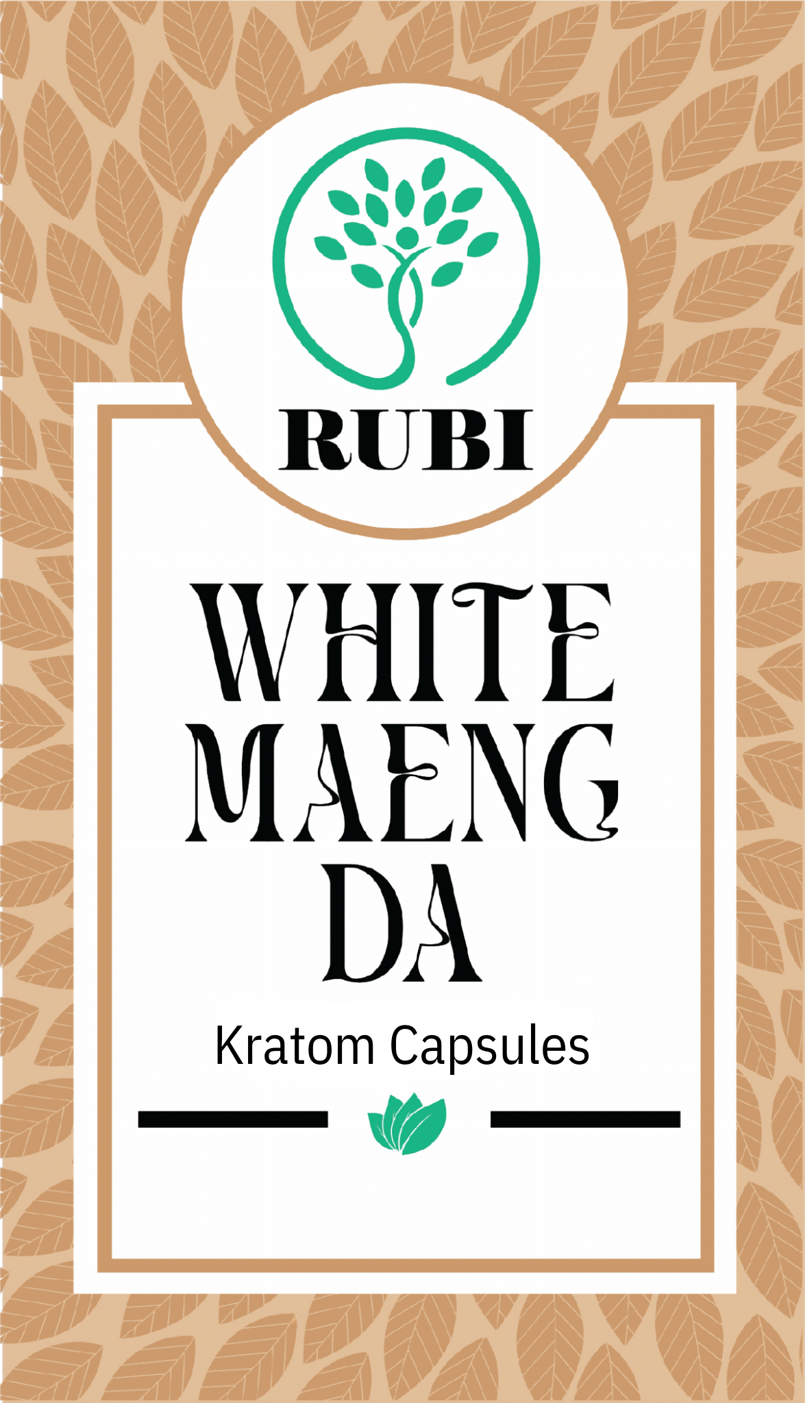 Rubi Kratom Capsules White Maeng Da