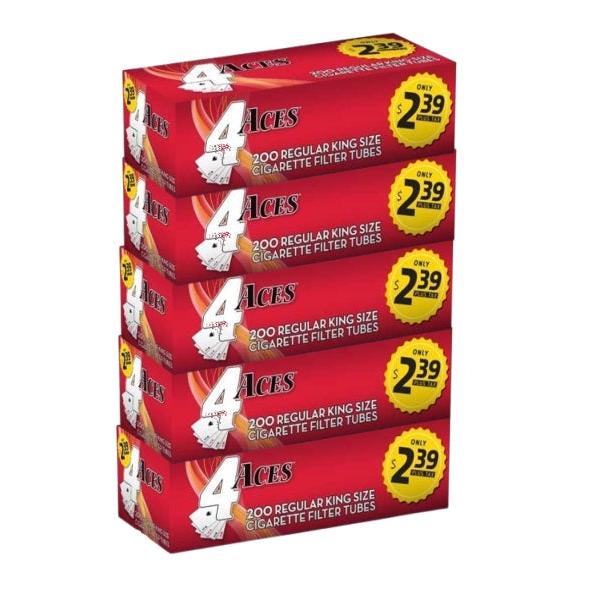 4Aces Tubes 200CT Regular King 5CT (R$2.39)