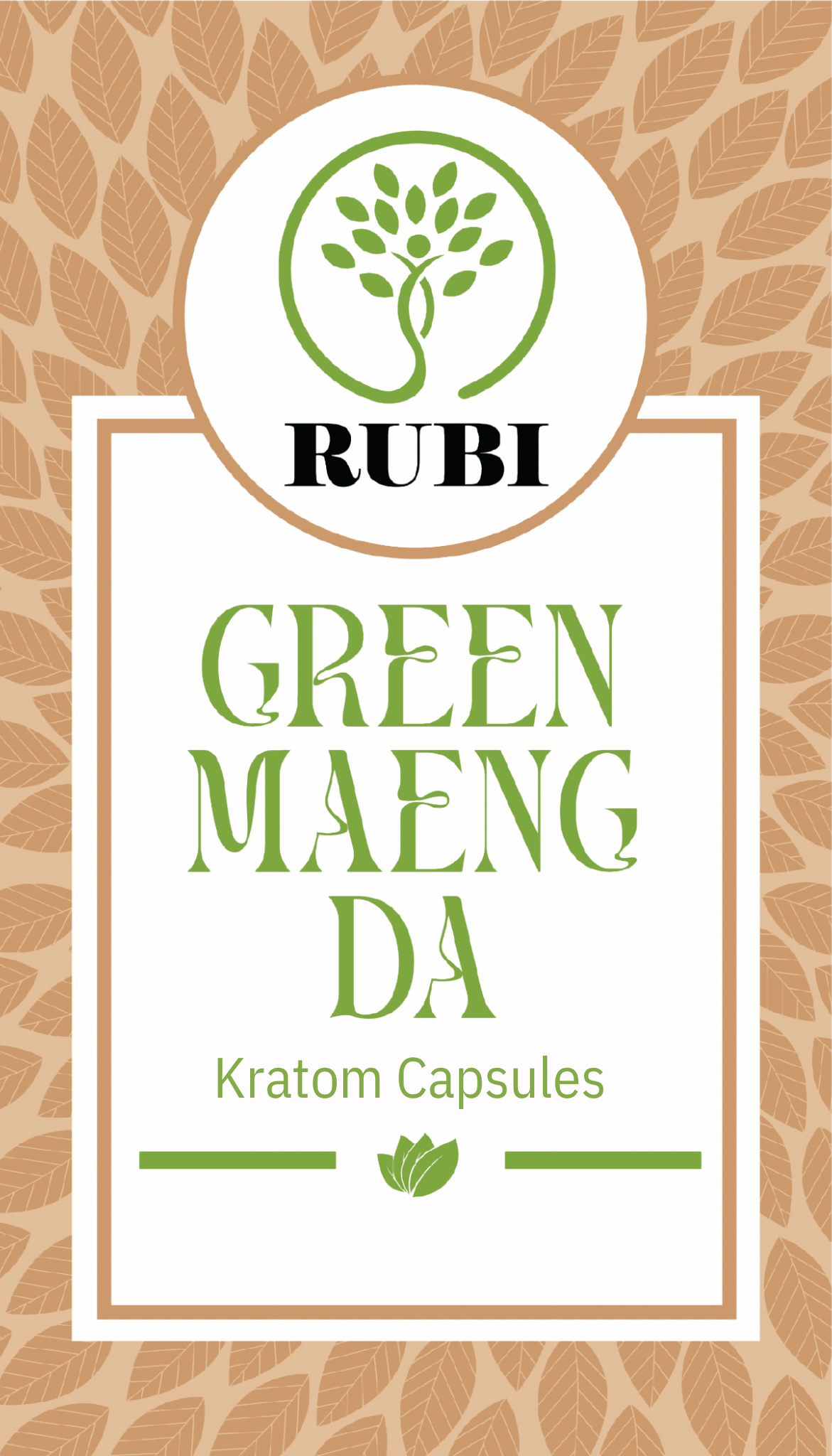 Rubi Kratom Capsules Green Maeng Da