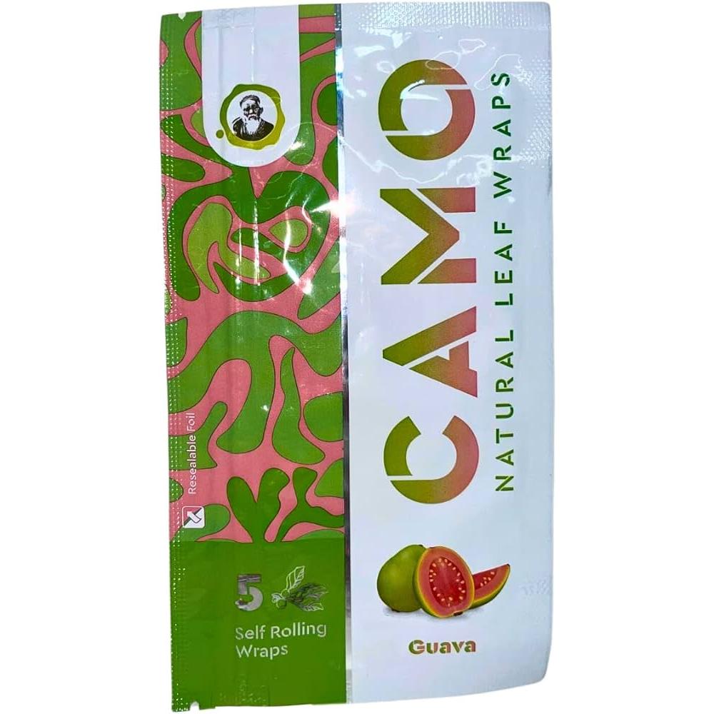 Afghan Hemp Wraps 5CT Camo Guava 25CT Box