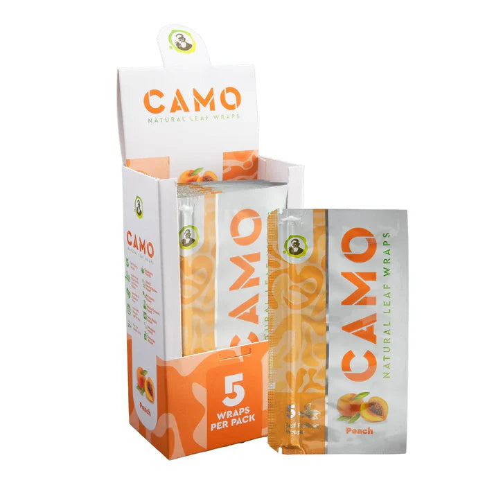 Afghan Hemp Wraps 5CT Camo Peach 25CT Box