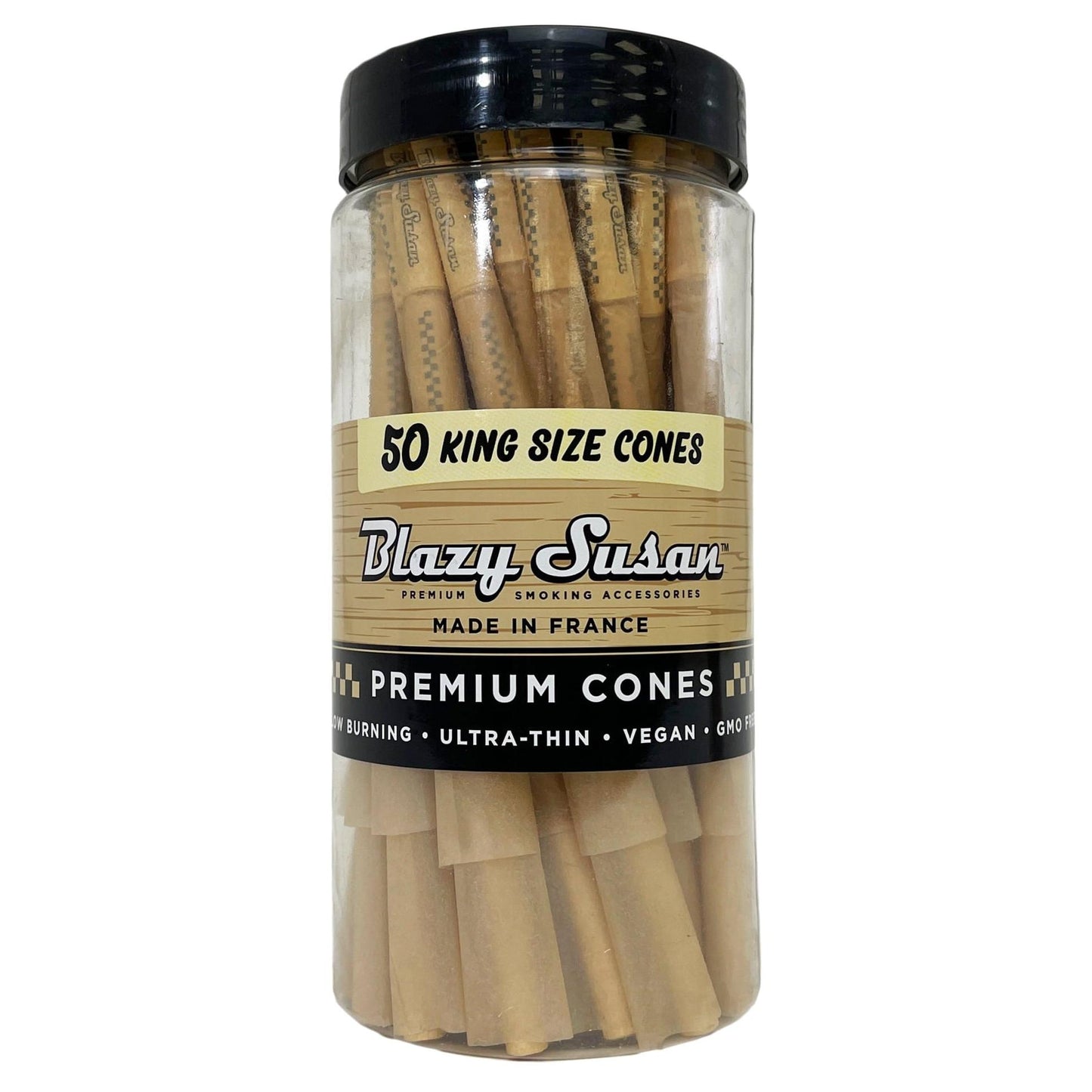 Blazy Susan Cones 50CT King Size Unbleached 1CT