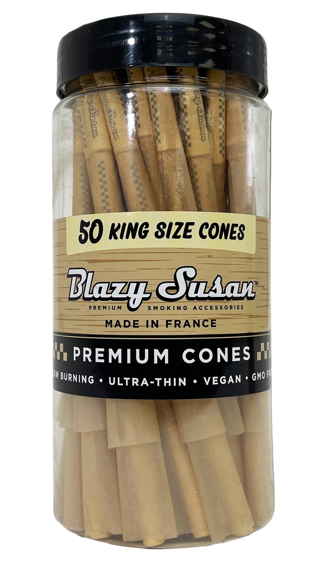 Blazy Susan Cones 50CT King Size Unbleached 1CT