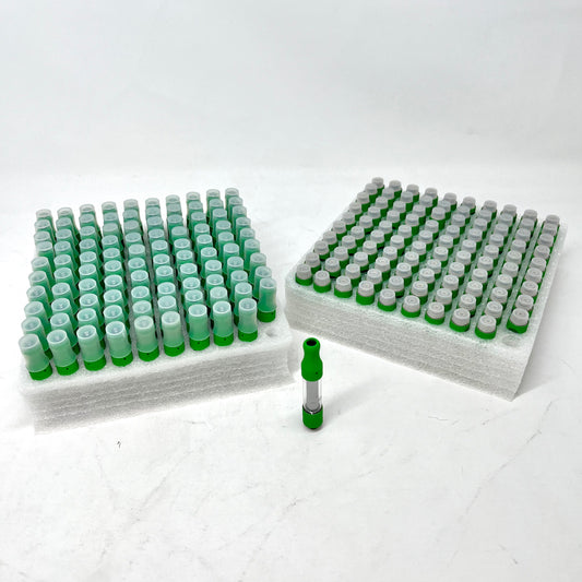 Cart 1ML Green Silicone SM 100CT