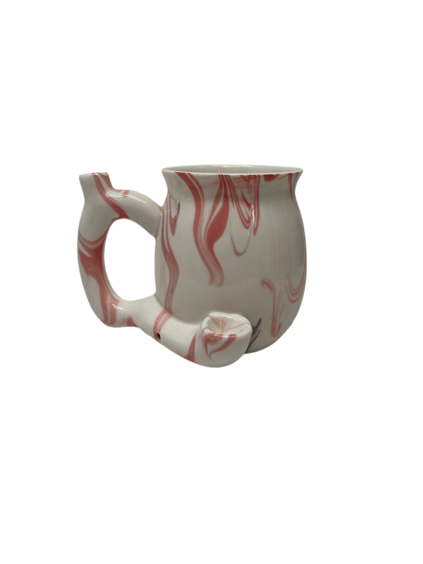 Handpipe Ceramic Mug Marble Pink