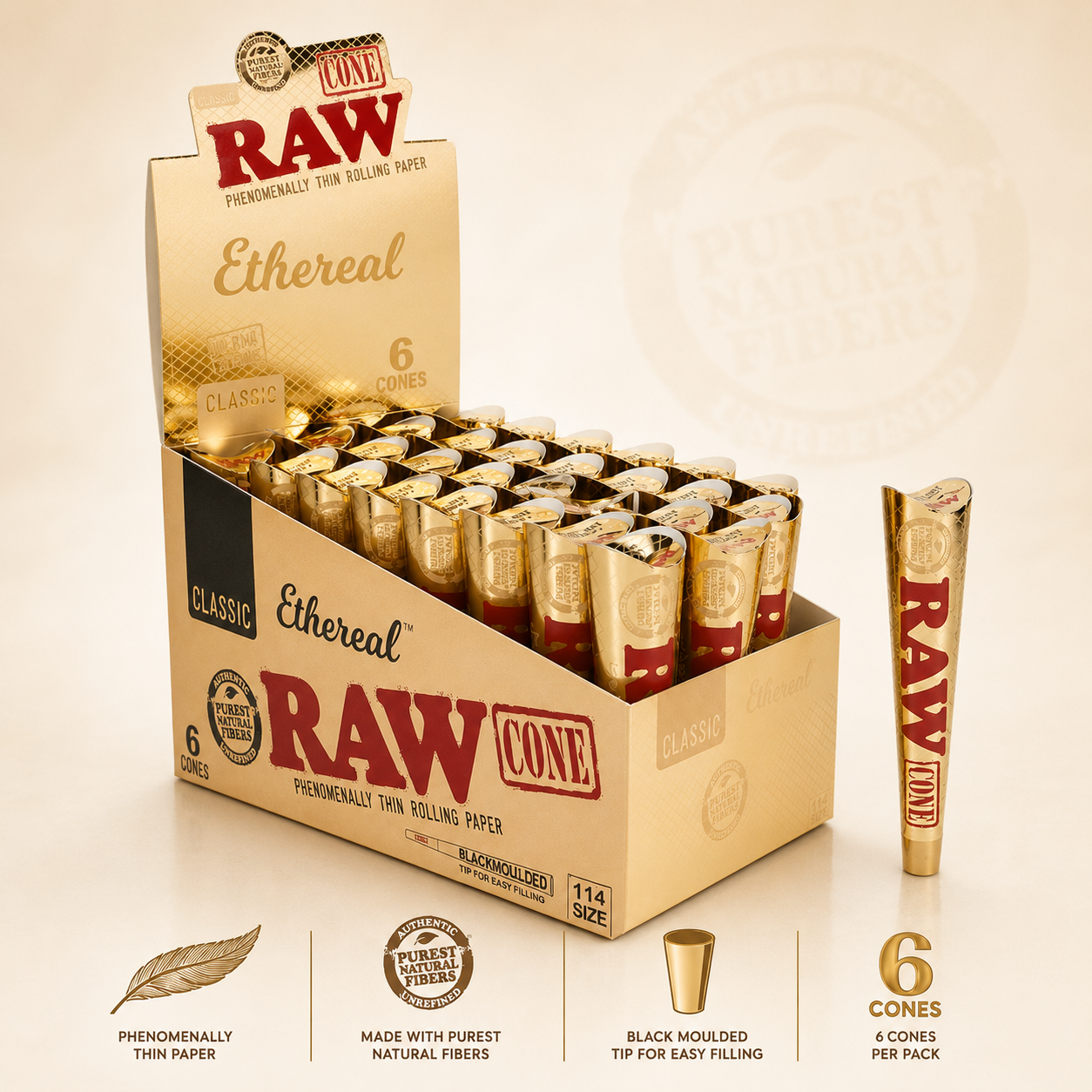 Raw Cones Ethereal 32CT Box