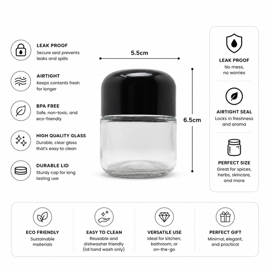 Jar 2oz Round Clear Dome Lid 160ct Case