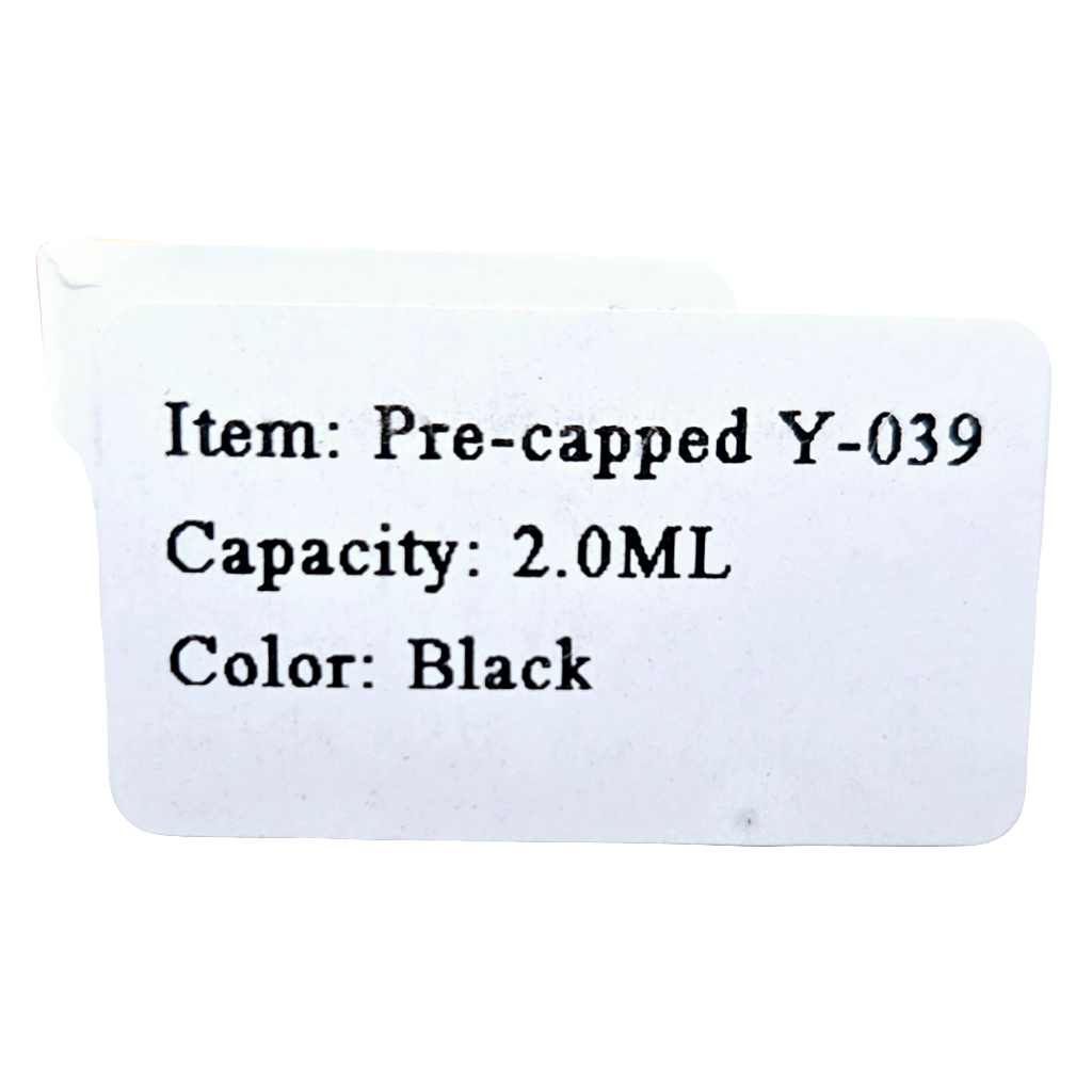 Disposable Cart 2ML Conqueror Pre-Capped Black 50CT