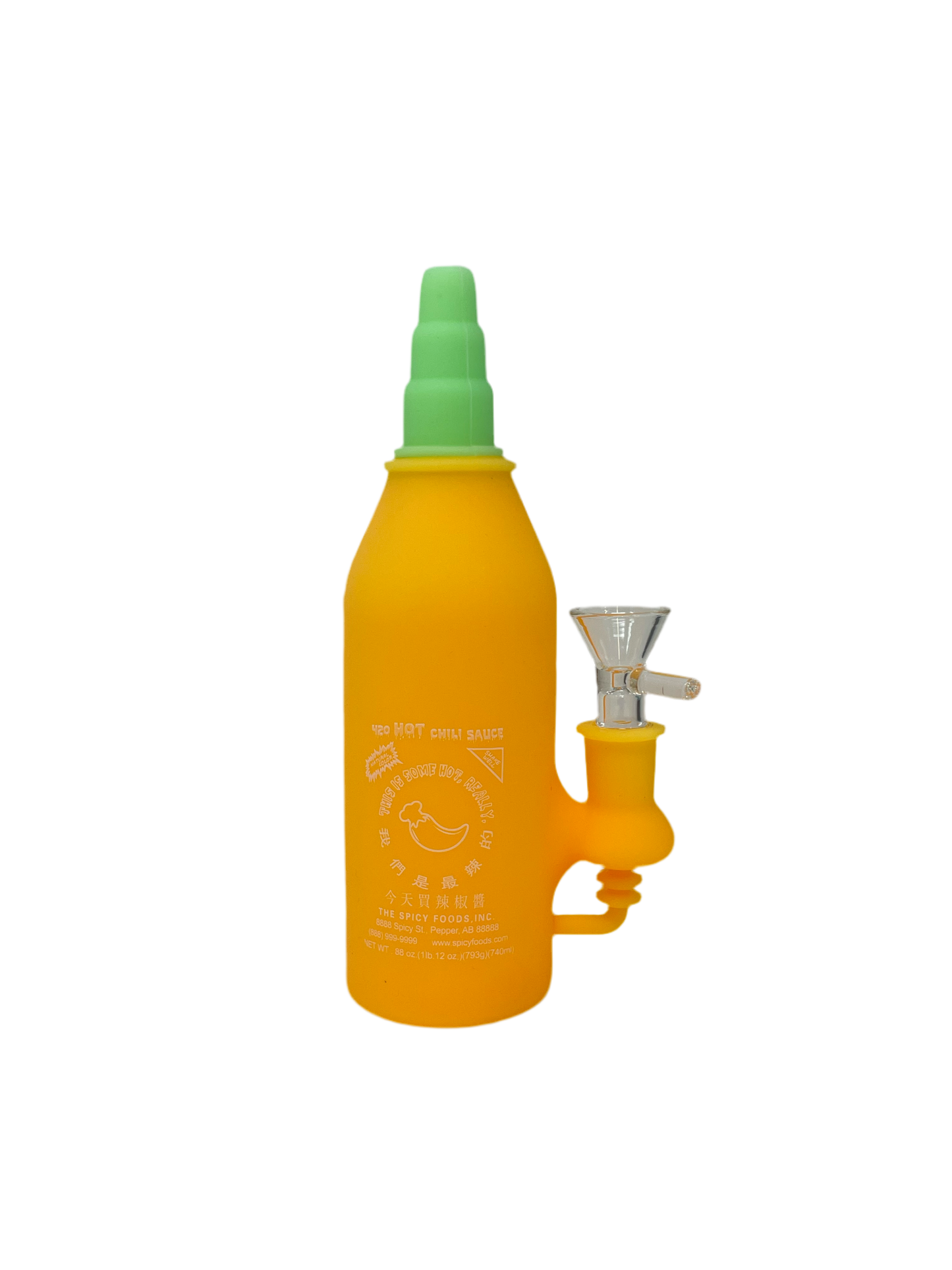 Waterpipe 14F Silicone Spicy Sauce Yellow
