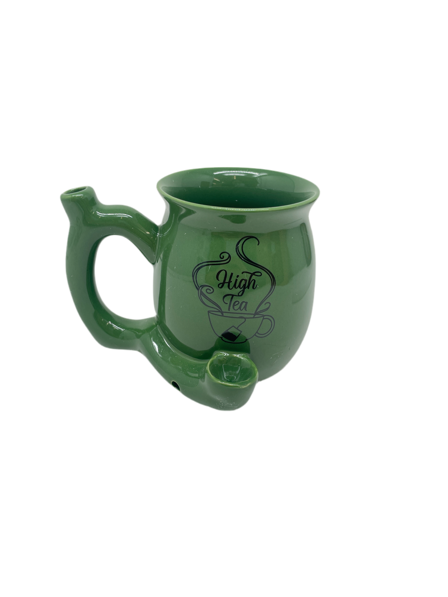 Handpipe Ceramic Mug High Tea Green