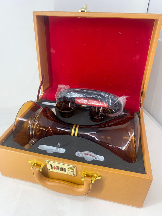 Hookah Suit Case Orange Glass