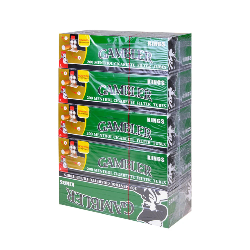 Gambler Tubes 200CT Menthol King 5CT