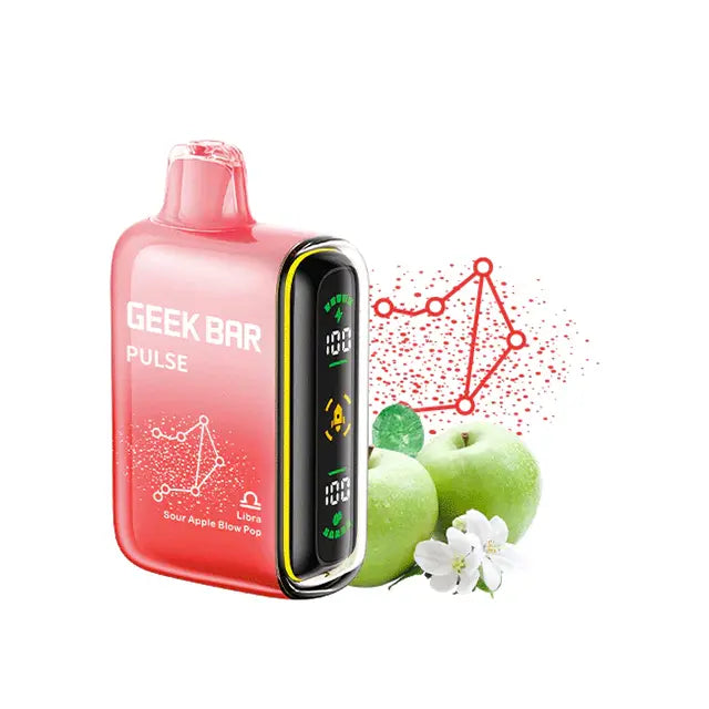 Geek Vape Bar Pulse 15000 Puffs Sour Apple Blow Pop 5CT