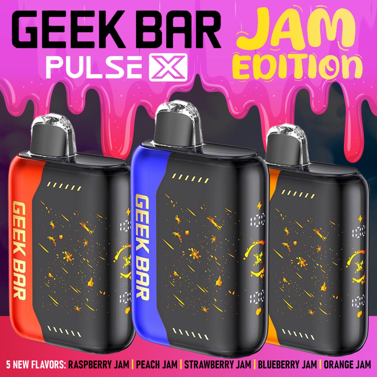 Geek Bar Pulse X 25k Jam Edition 5ct Box