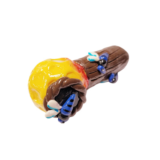 Handpipe 5" Art Deco Bee Hive Mix Color