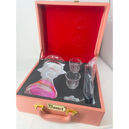 Hookah Suit Case Pink Glass