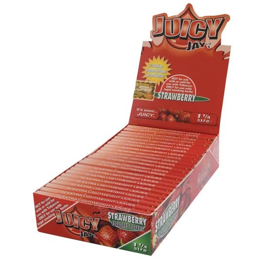 Juicy Jay Papers 1 1/4 Strawberry 24CT