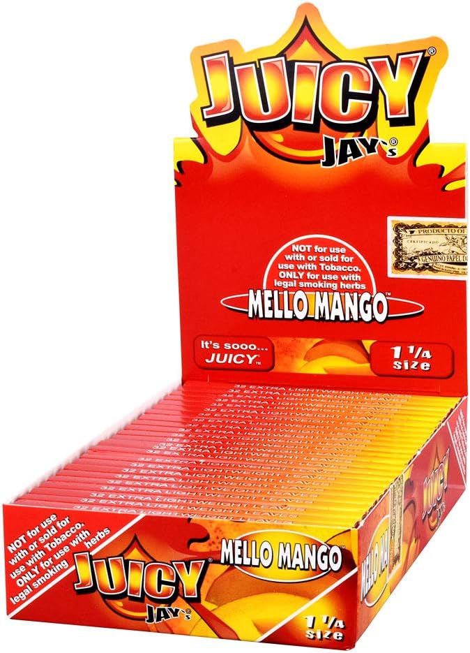 Juicy Jay Papers 1 1/4 Mello Mango 24CT