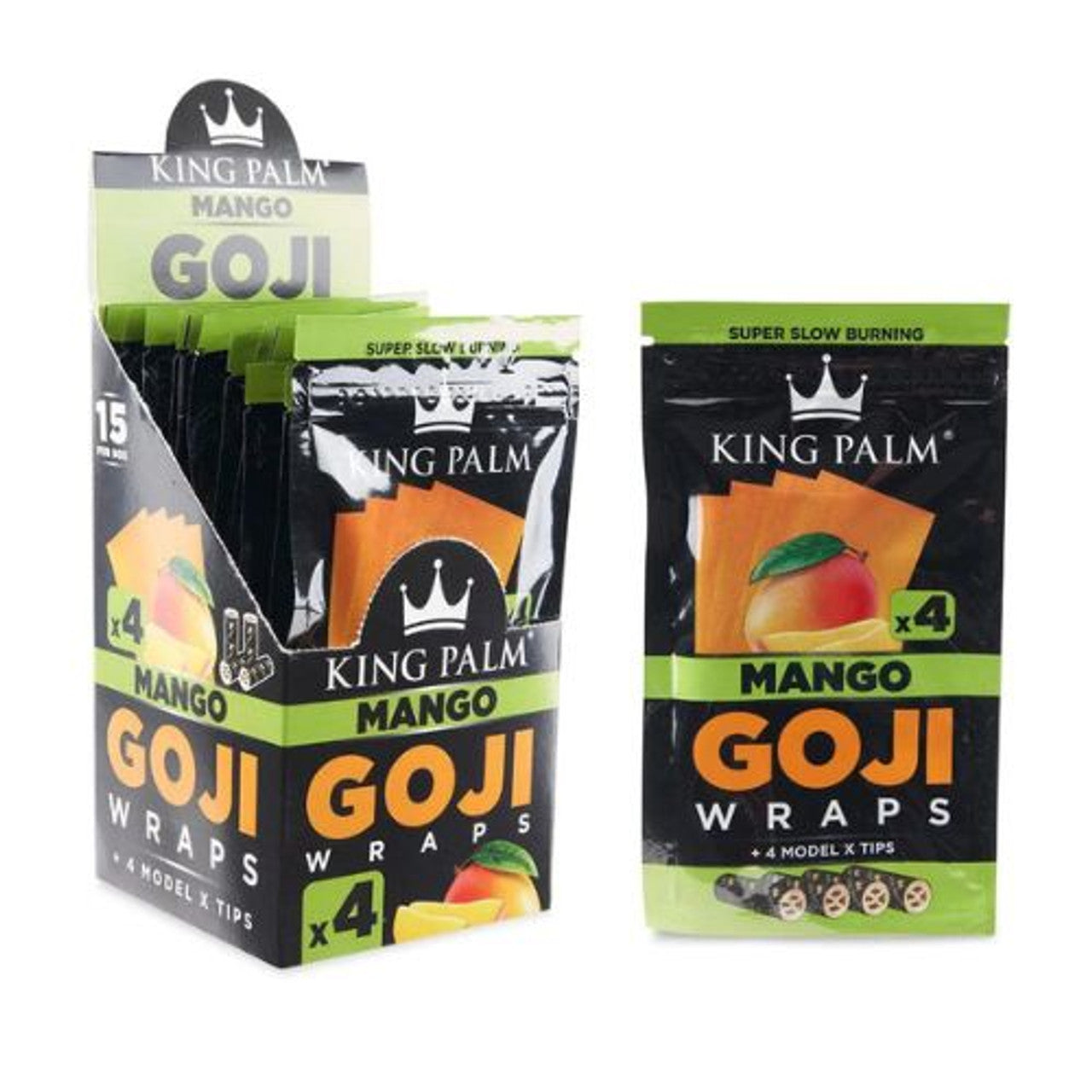 King Palm Wraps 4CT Goji Mango 15CT