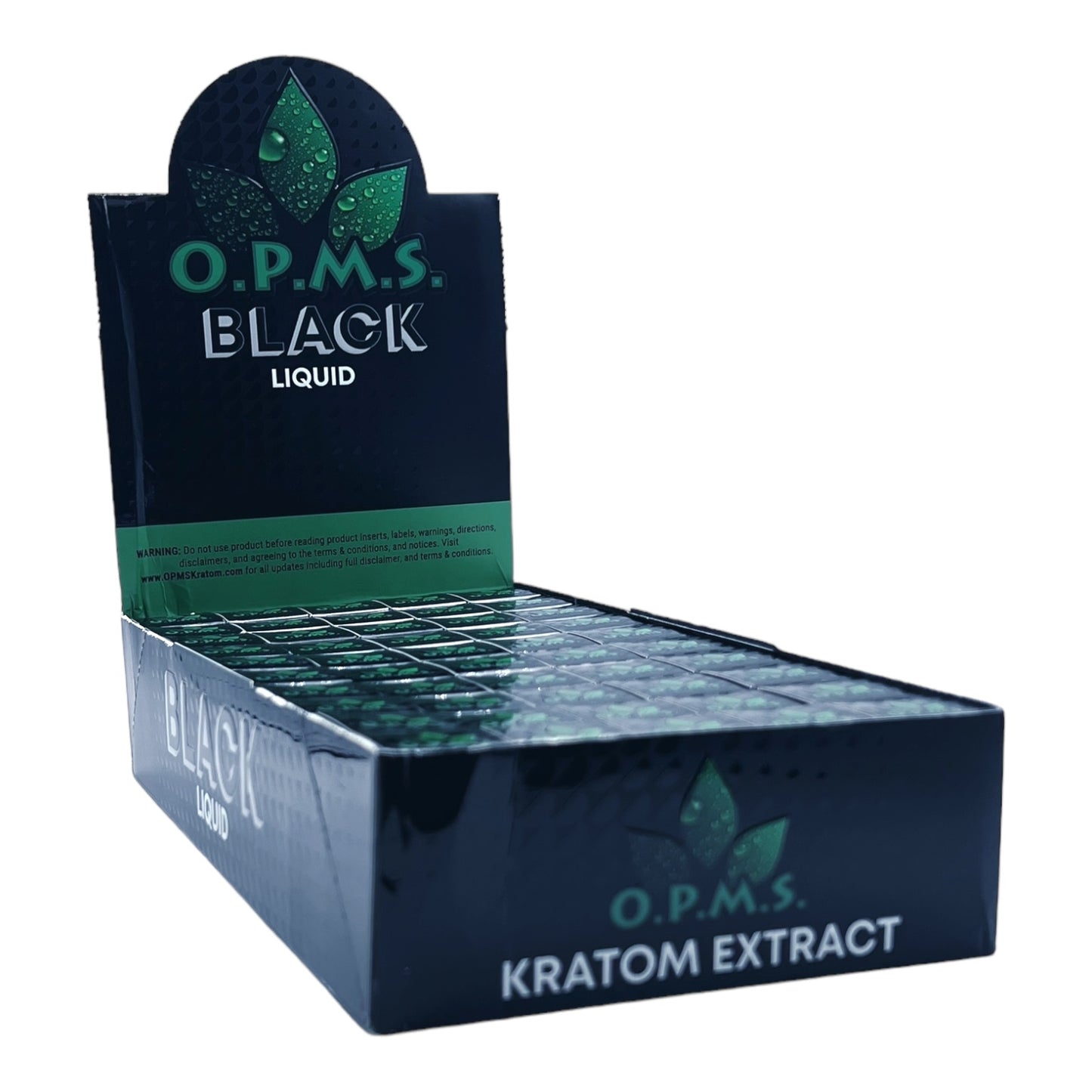 OPMS Kratom Liquid 8.8ML Black 50CT Box