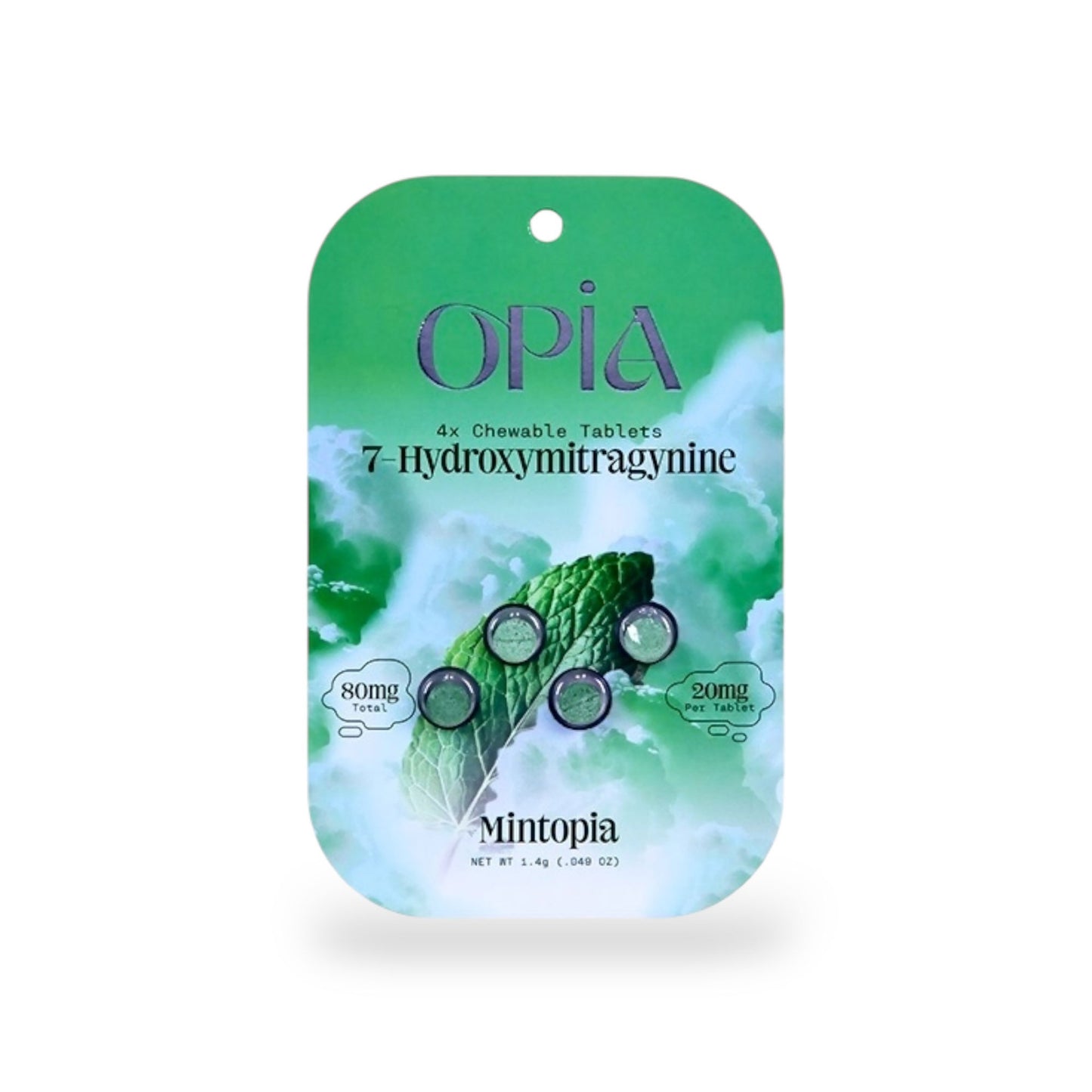OPiA 7-Hydroxymitragynine 20mg Chewable Tablets 4ct