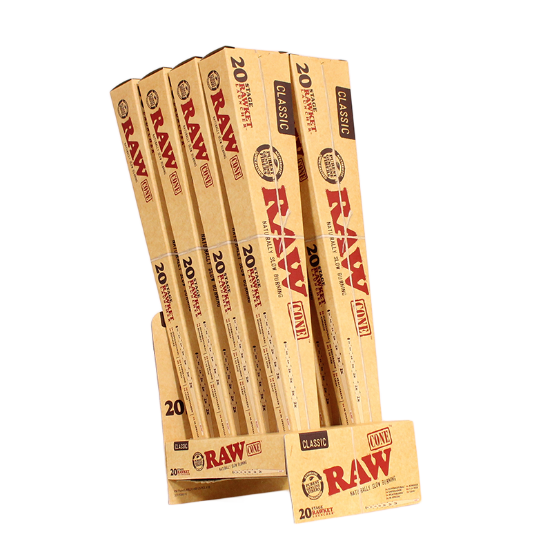 RAW Cones 20 Stage RAWket Launcher 8CT Box
