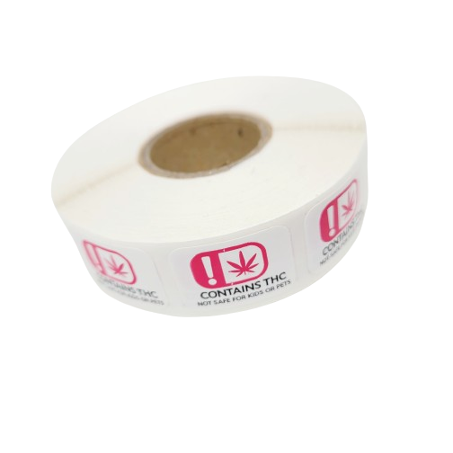 RX Label 3x2 THC Warning