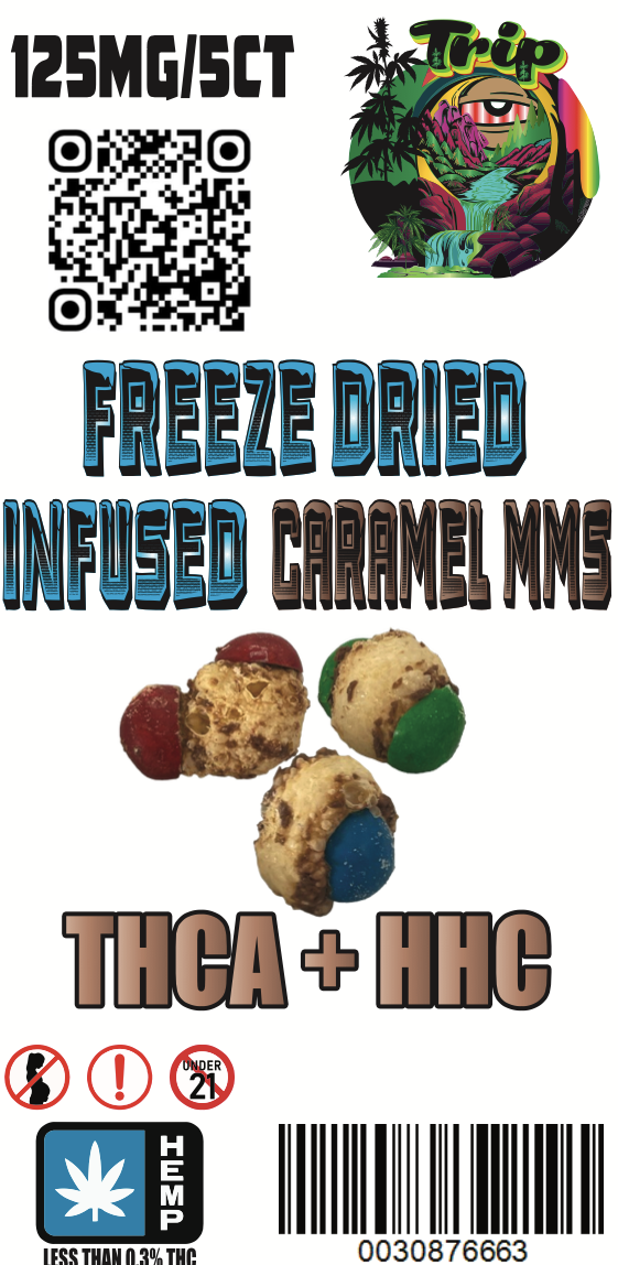 TRIP Freeze Dried Candy THCA & HHC 125MG M&M's 5CT / 1CT