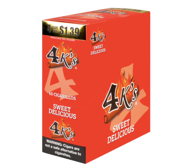 4K's Cigarillos 4CT Box - Assorted Flavors 15CT