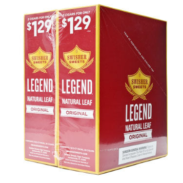 Swisher Sweets Cigarillos 2CT Legend Original 30CT Box