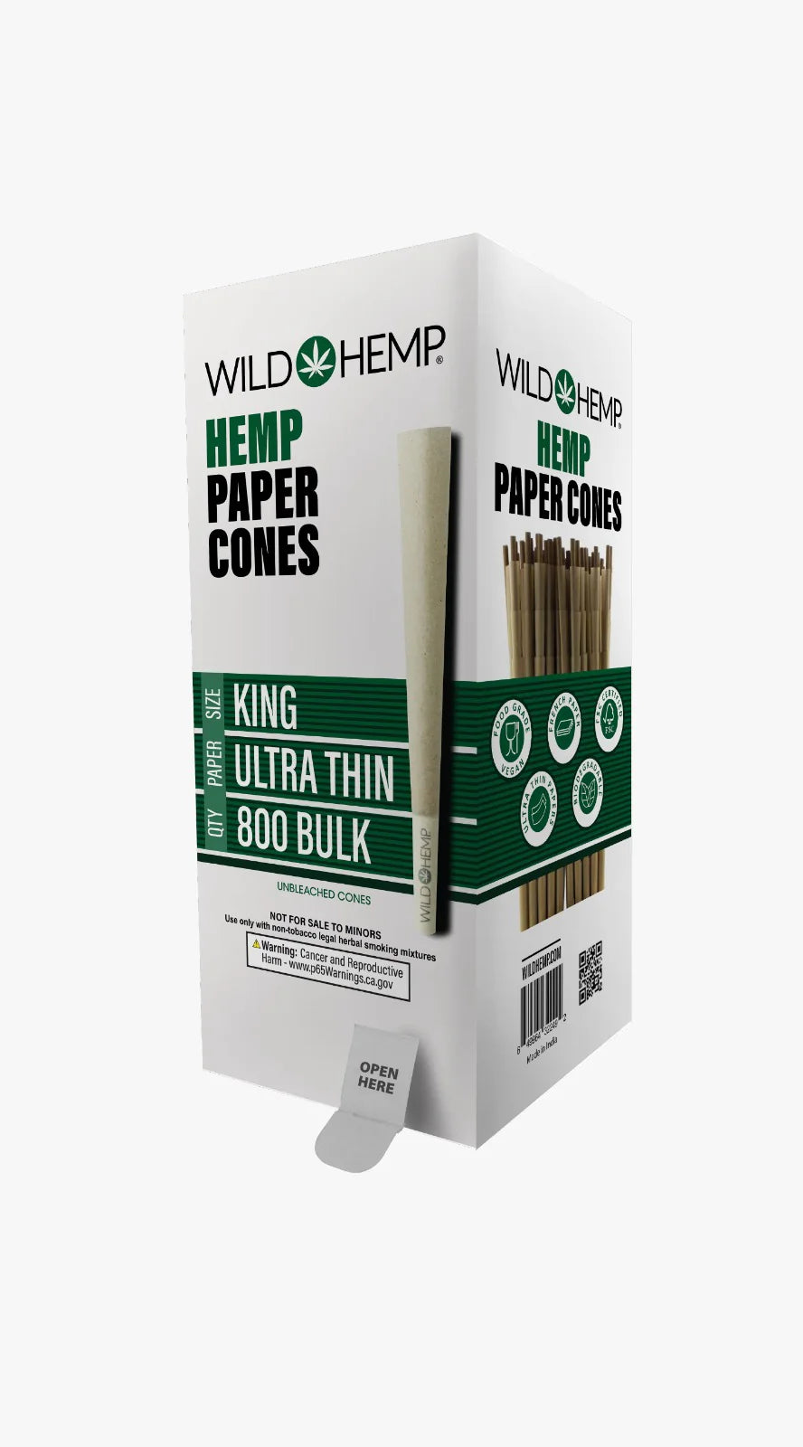 Wild Hemp Cones Bulk 900CT 1 1/4 Size