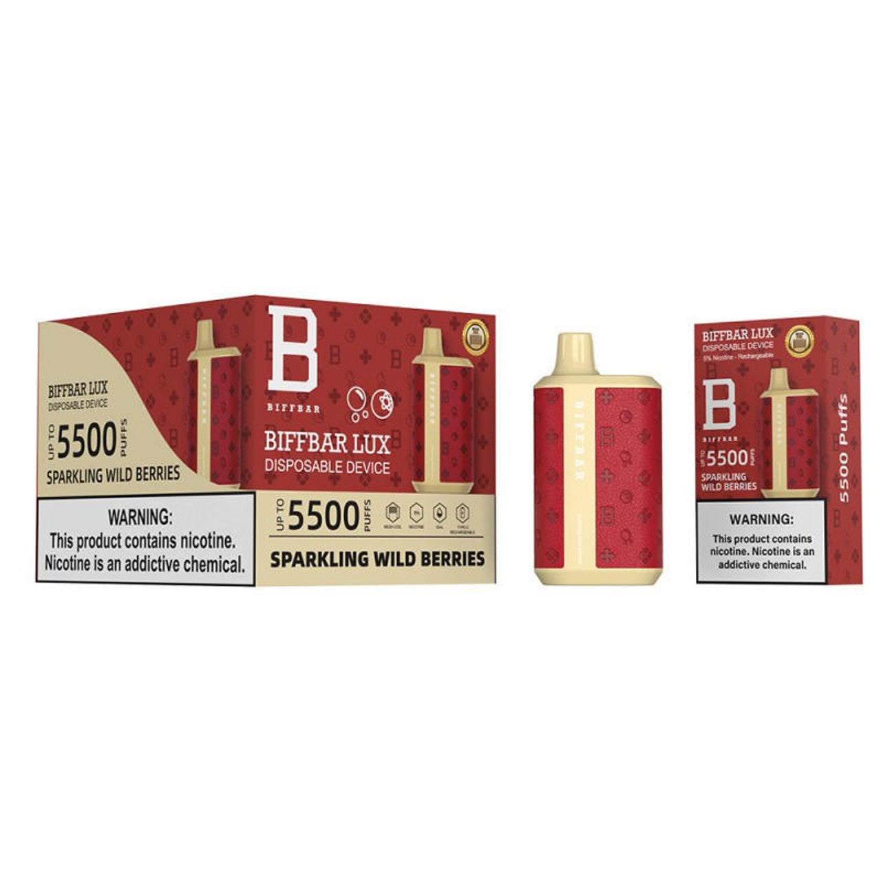 BiffBar Lux Vape Sparkling Wild Berries 10CT