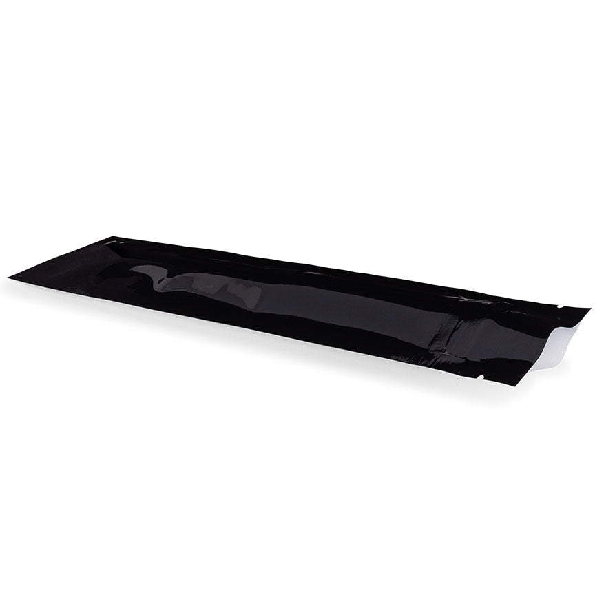 Mylar Bag 3x7 Opaque Black Single Zipper 50CT