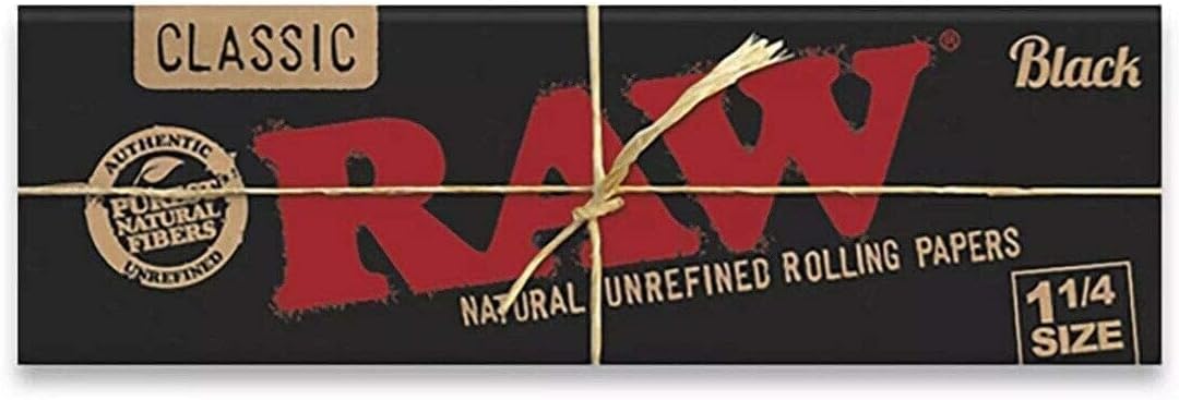 Raw Papers 1 1/4 Classic Black 24CT