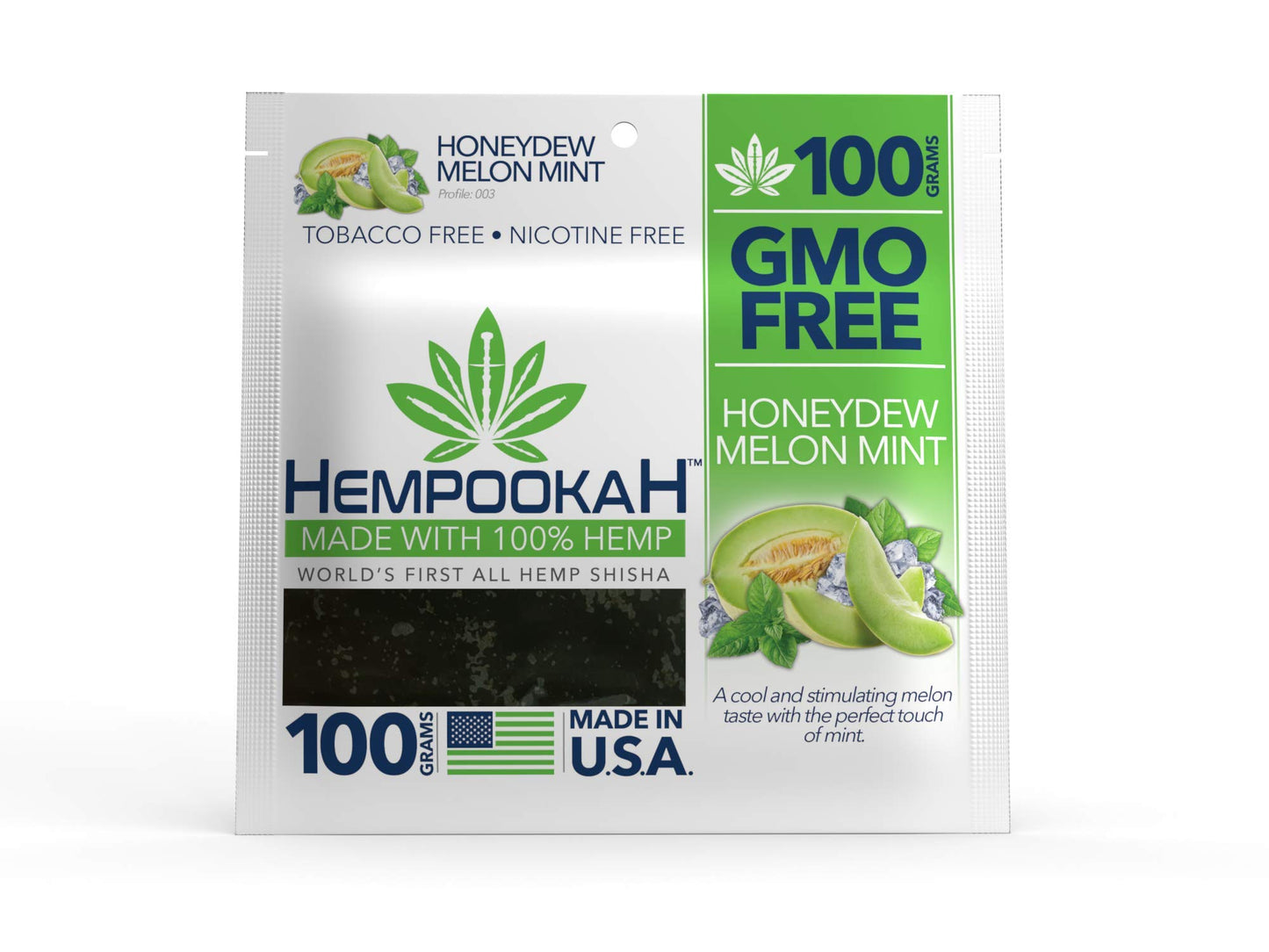Hempookah Shisha 100G Honeydew Melon Mint 350MG