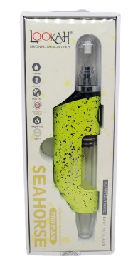 Lookah Seahorse Pro Plus Neon Green-Black Splatter