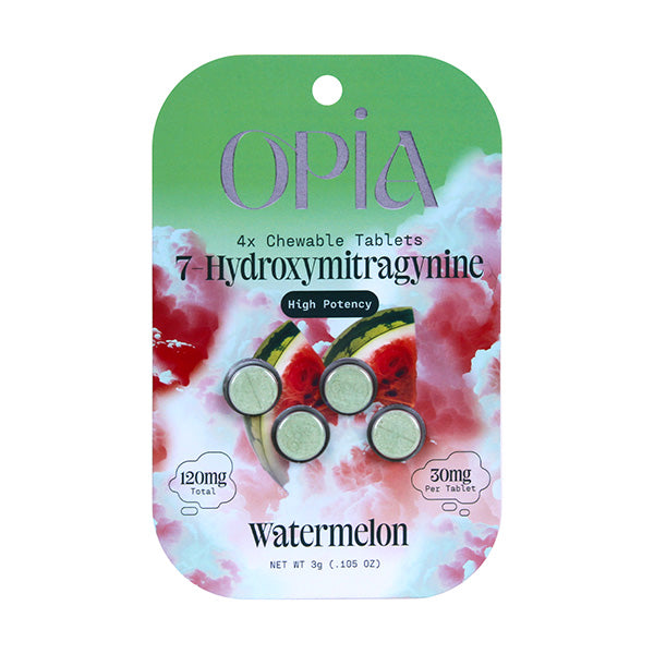 OPiA 7-Hydroxymitragynine 30mg High Potency Chewable Tablets 4ct