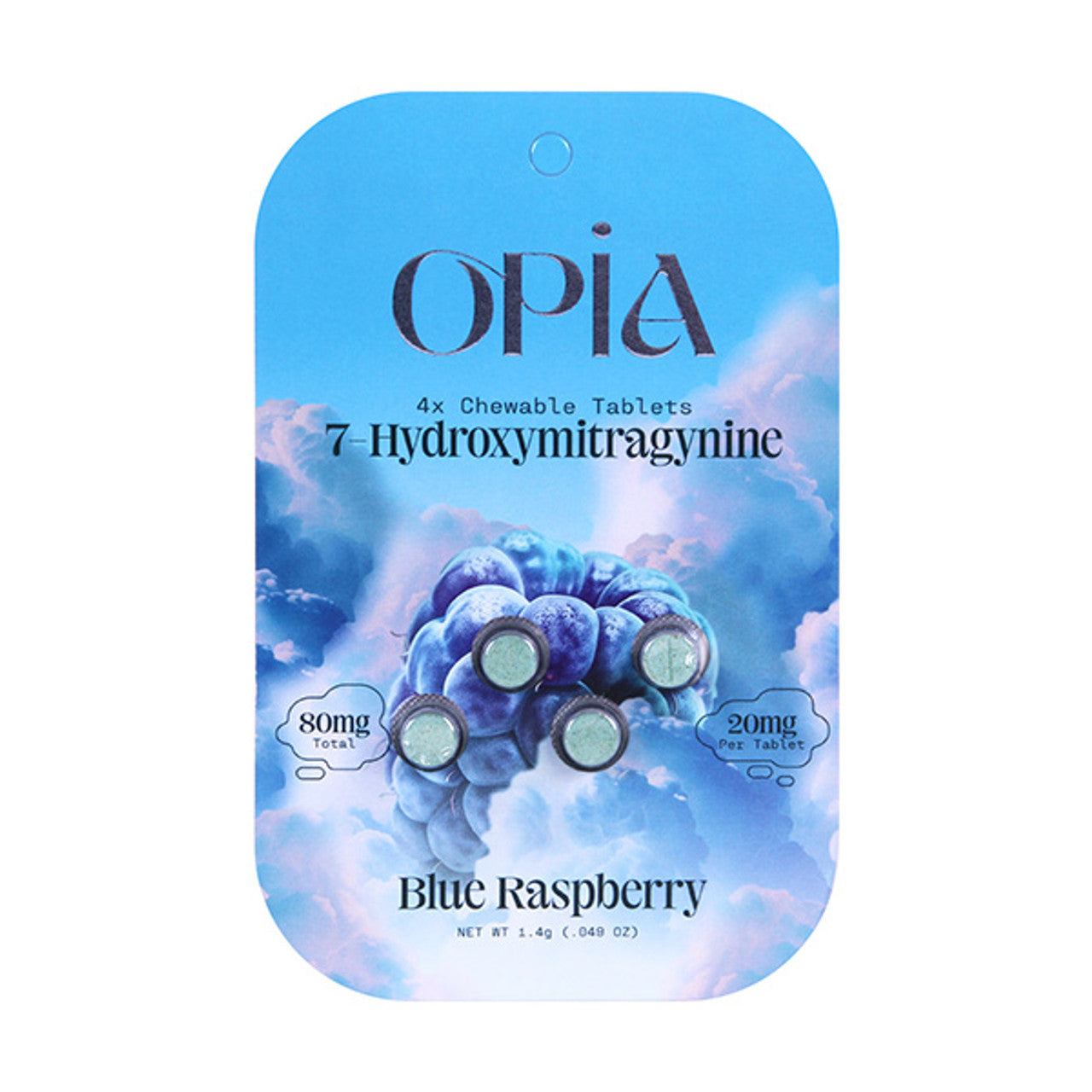 OPiA 7-Hydroxymitragynine 20mg Chewable Tablets 4ct