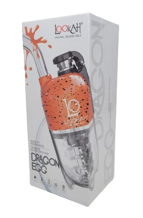 Lookah Dragon Egg Plus Orange-Black Splatter