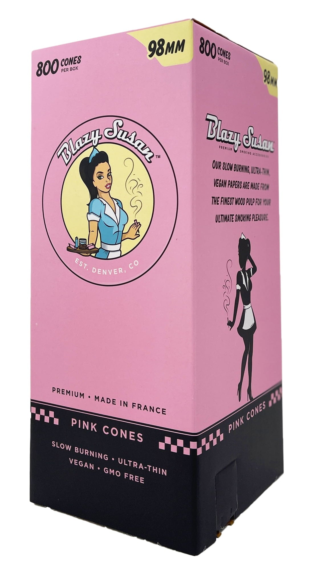 Blazy Susan Cones 98MM Pink Bulk 800CT