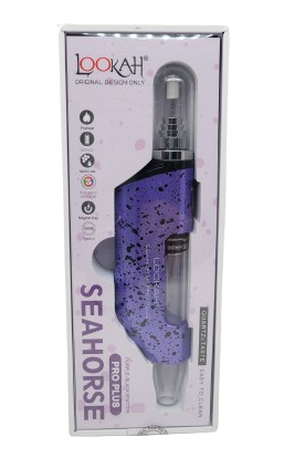 Lookah Seahorse Pro Plus Purple-Black Splatter