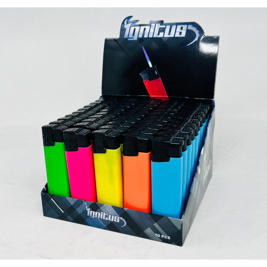 Why Oklahoma's Ignitus Lighter Windproof Fliptop Neon 50CT Box is the Ultimate Choice for Wholesale Dispensary Packaging